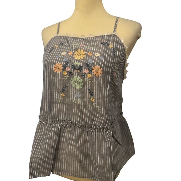 Blu Pepper Grow Boldly Peplum Top, Size Large, NWT - Picture 1 of 8